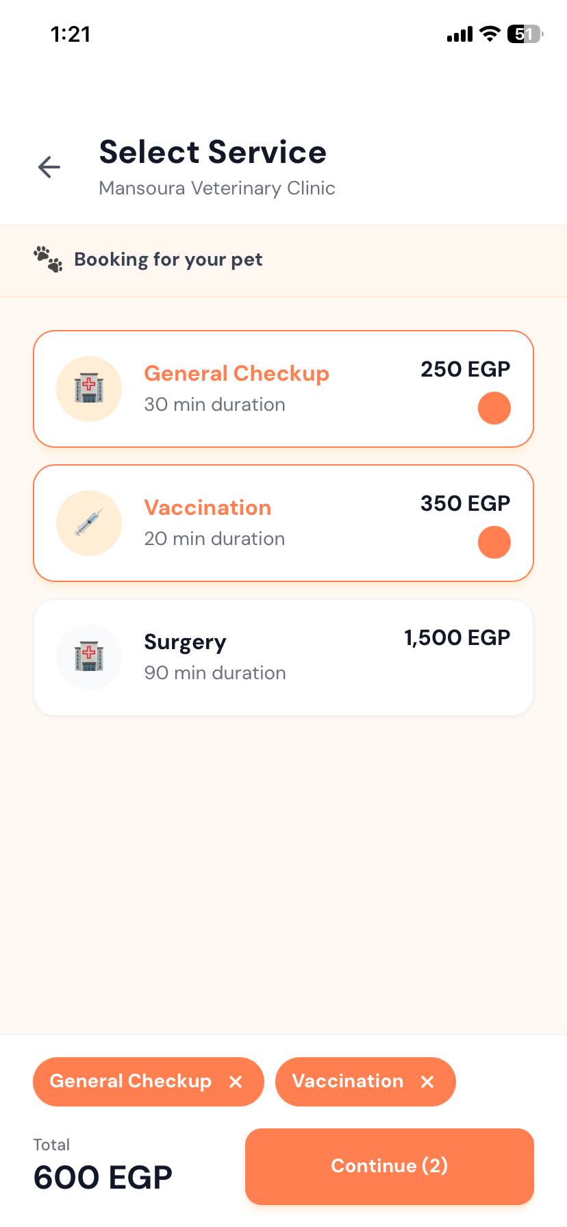 Select services
